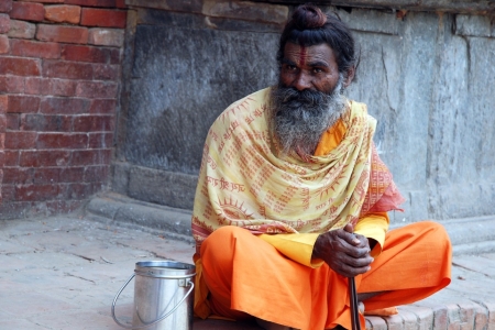 Aufnahme eines alten Gurung