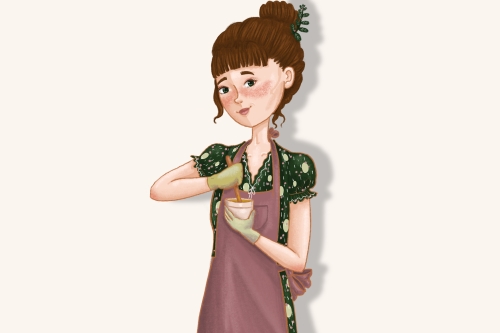 Frau mit Manuka-Salbe